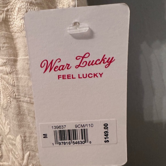 ☘️ NWT ☘️ Lucky Brand Ivory Embroidered/Lace Dress ☘️ Sold Out Online ☘️ - Picture 6 of 6